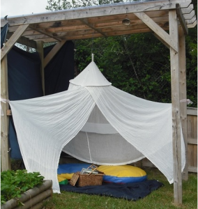 Outside canopy for shaded story times
